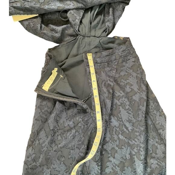 ASTR the Label Cutout Burnout Floral Dress NWT Size XS Blue Open Back High Neck - Picture 10 of 13